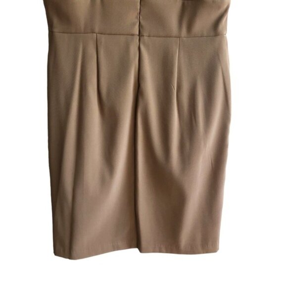 Connected Apparel Dress Size 12 Neutral Tan - Picture 6 of 10